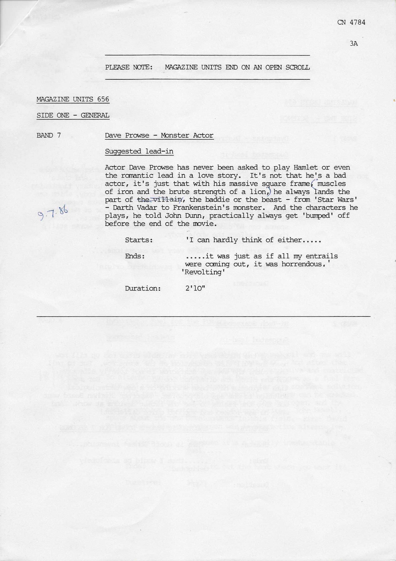 Inserts from CN 4784